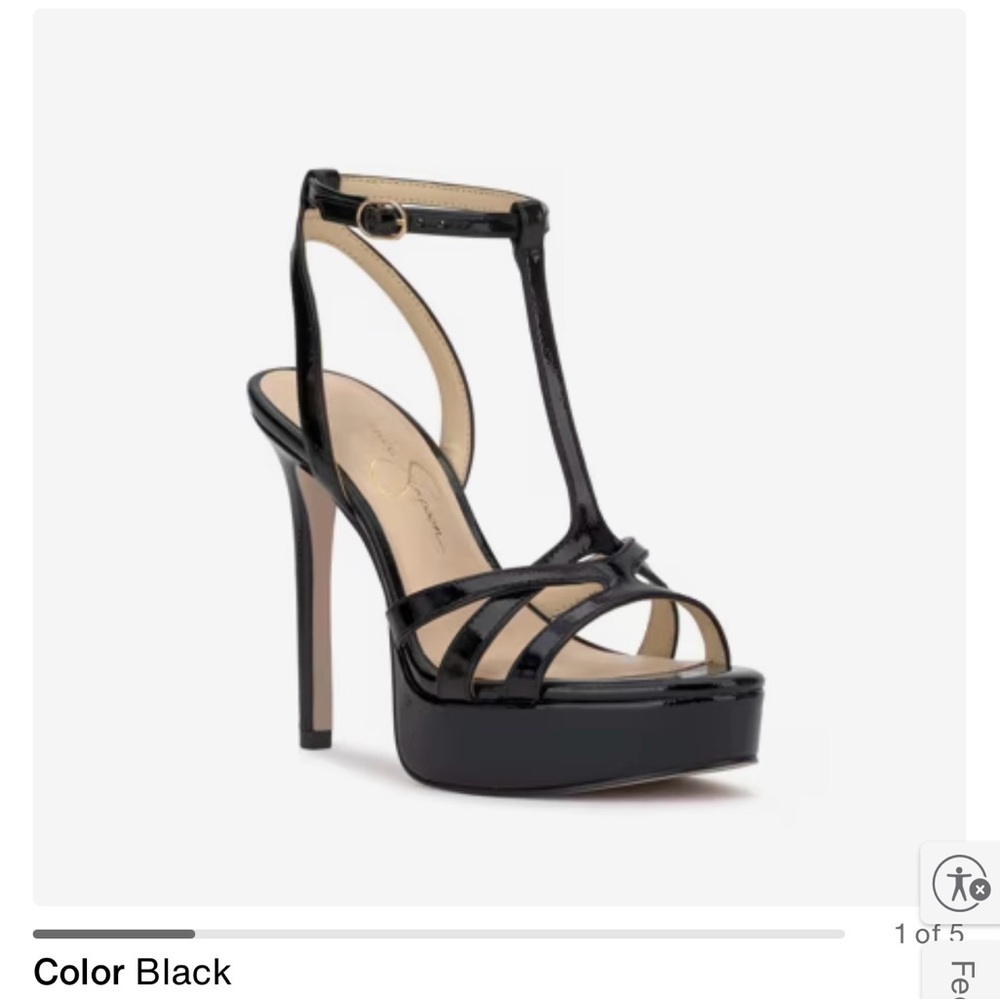 Jessica Simpson Black Platform Heels